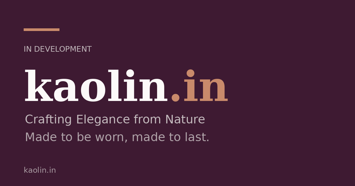Link preview image for kaolin.in